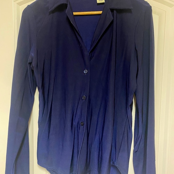 Size M, GAP, Navy Blue , Long- Sleeved Blouse - Picture 1 of 5